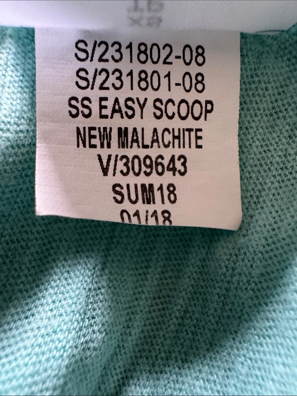 GAP Teal Scoop Neck Short Sleeve Pocket Tee